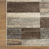 12' Beige Slate Gray And Brown Patchwork Runner Rug